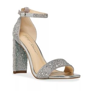 *FINAL PRICE* Betsey Johnson SB-Rina Rhinestone Block Heel Sandal
